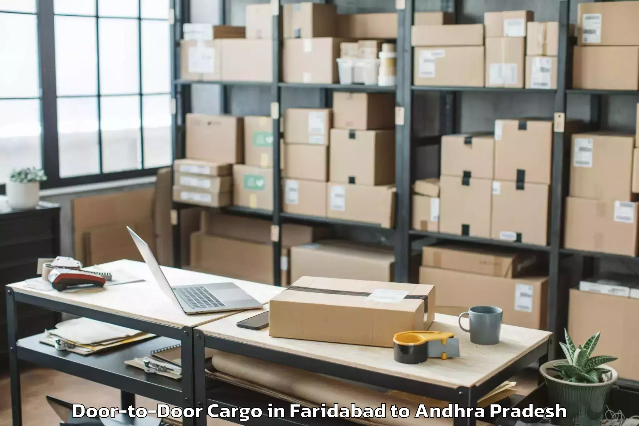 Top Faridabad to Kurabalakota Door To Door Cargo Available